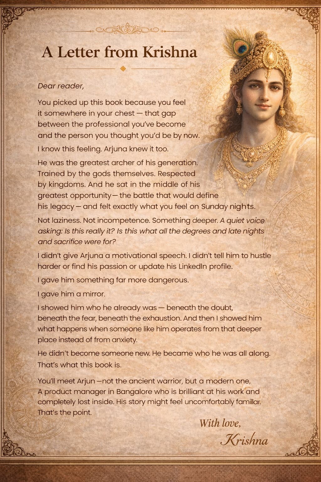 A Letter from Krishna — wisdom for your career journey
